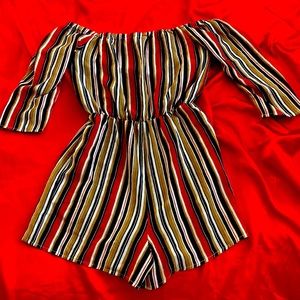 Romper small from purple snow
